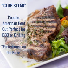 Beef Club Steak 750g Striploin On Bone