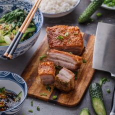 Cooked Pork belly Asian BBQ 10 x 1kg Carton